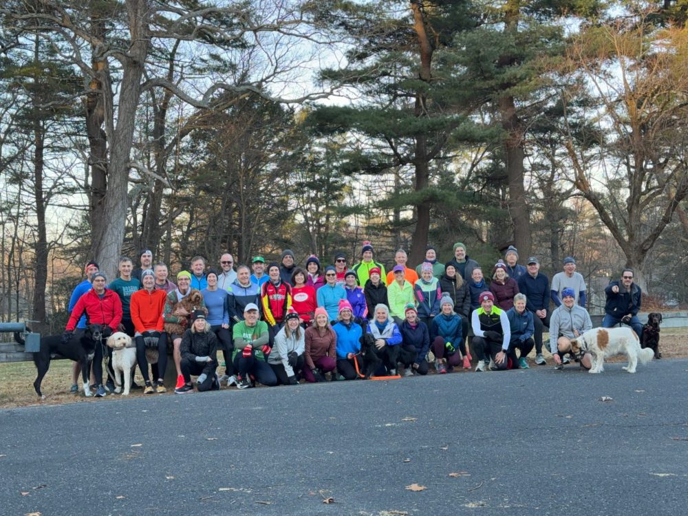 winter solstice running group photo