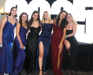 Wellesley Cotillion dance photo with young women in dresses