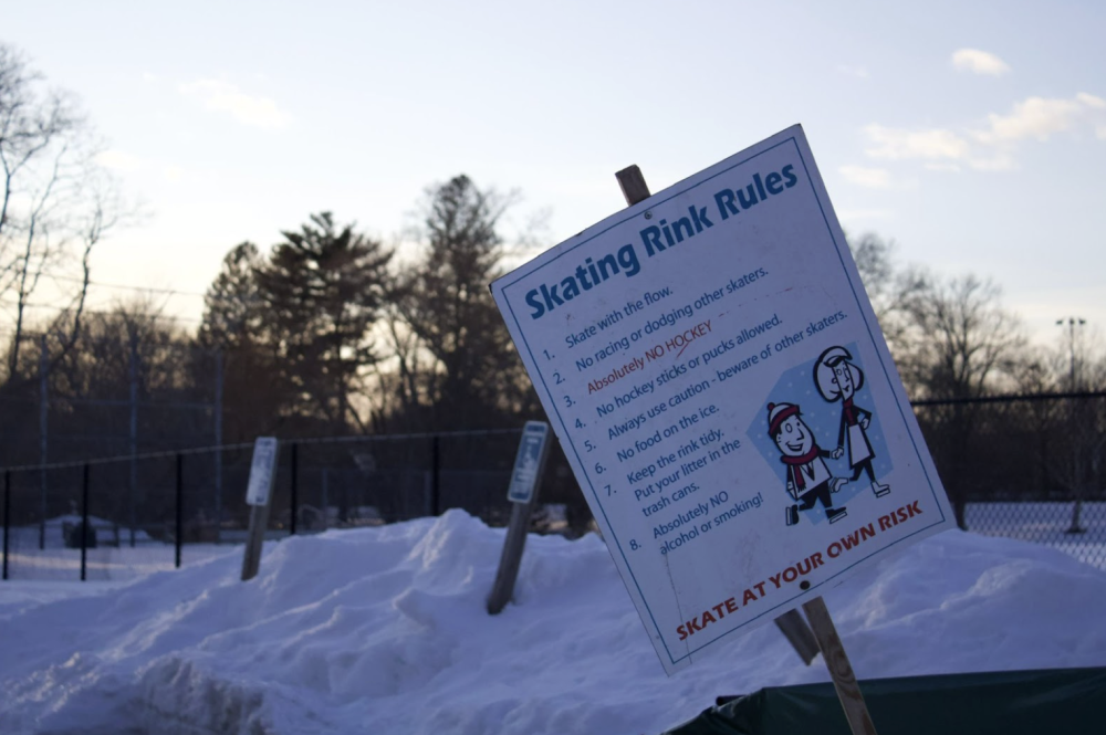 outdoor skating rink