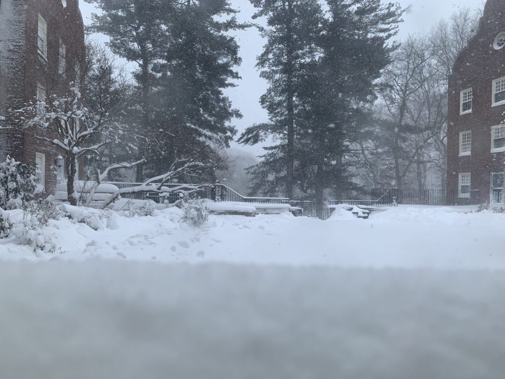 blizzard at Wellesley College