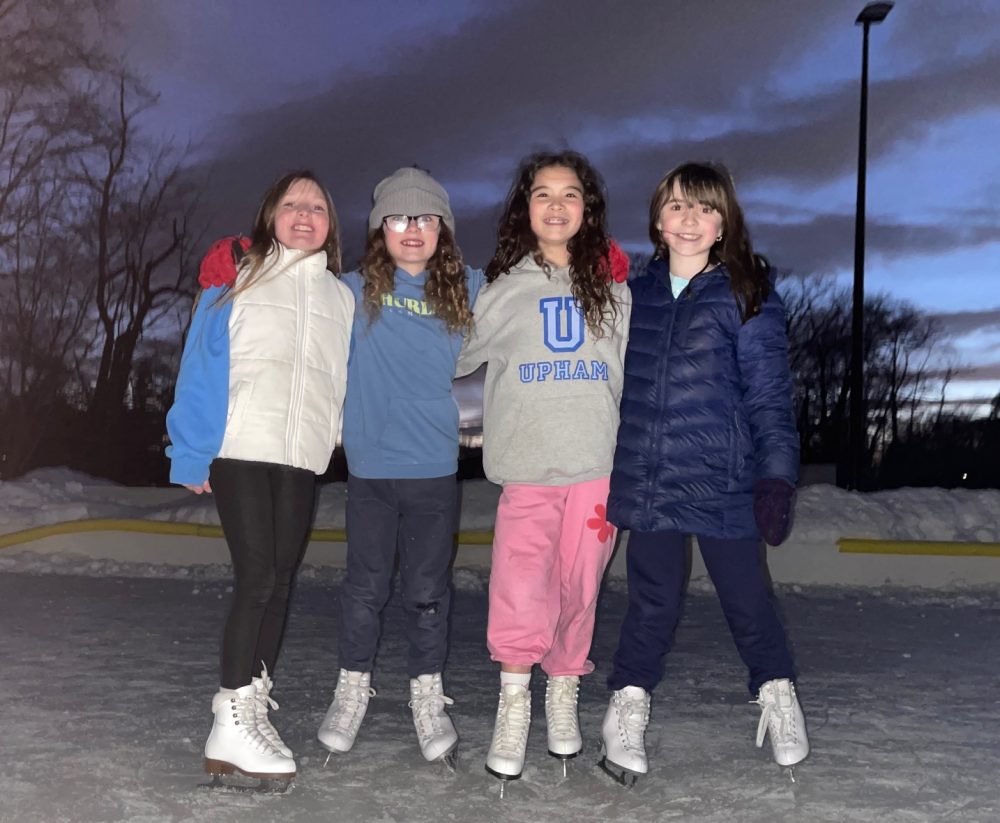 outdoor ice rink skating