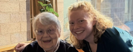 Caitlin Welsh with Seton residence client