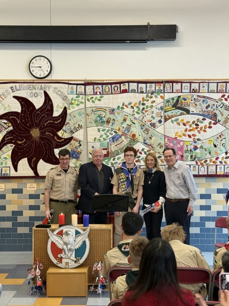 Wellesley Boy Scouts, Cotter Healey and family