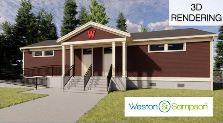 Wellesley team rooms, rendering