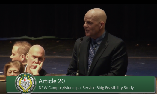 Town Meeting night 3 curtain