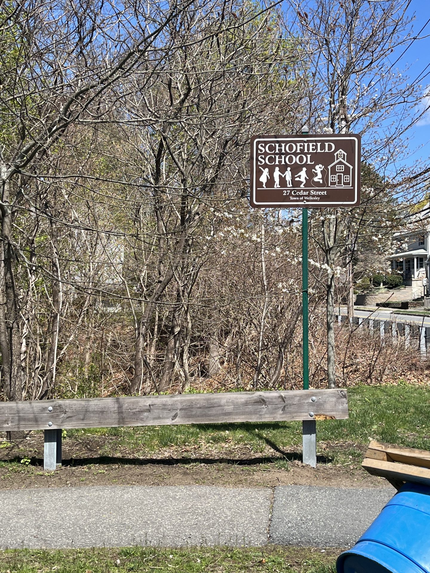 old Schofield Elementary School sign