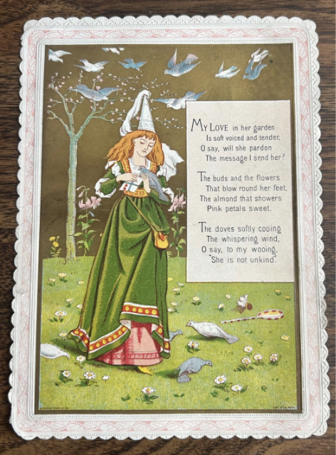 Valentine’s Day Card, Late Victorian Period: