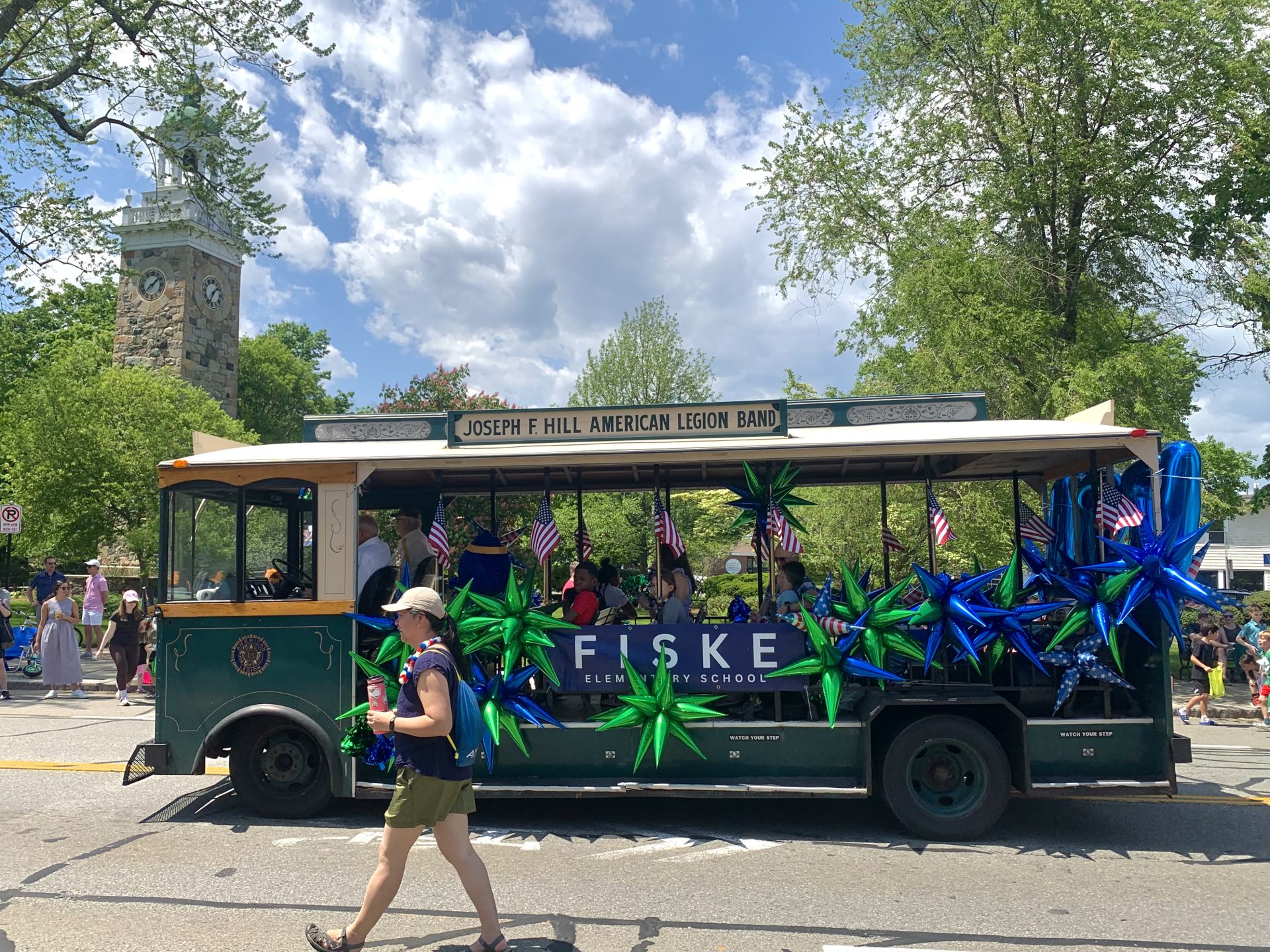 Fiske School, Wellesley, parade