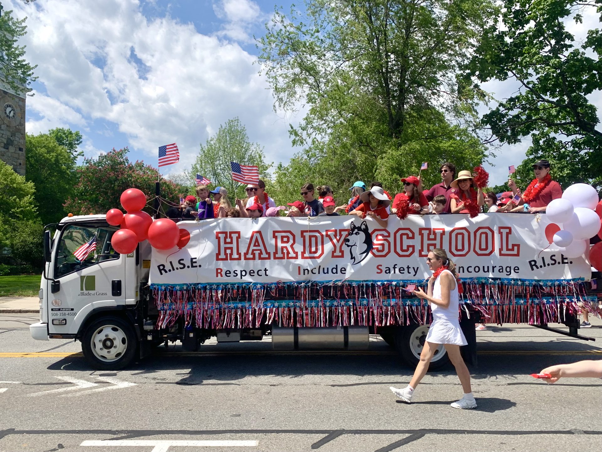Hardy School, Wellesley, parade