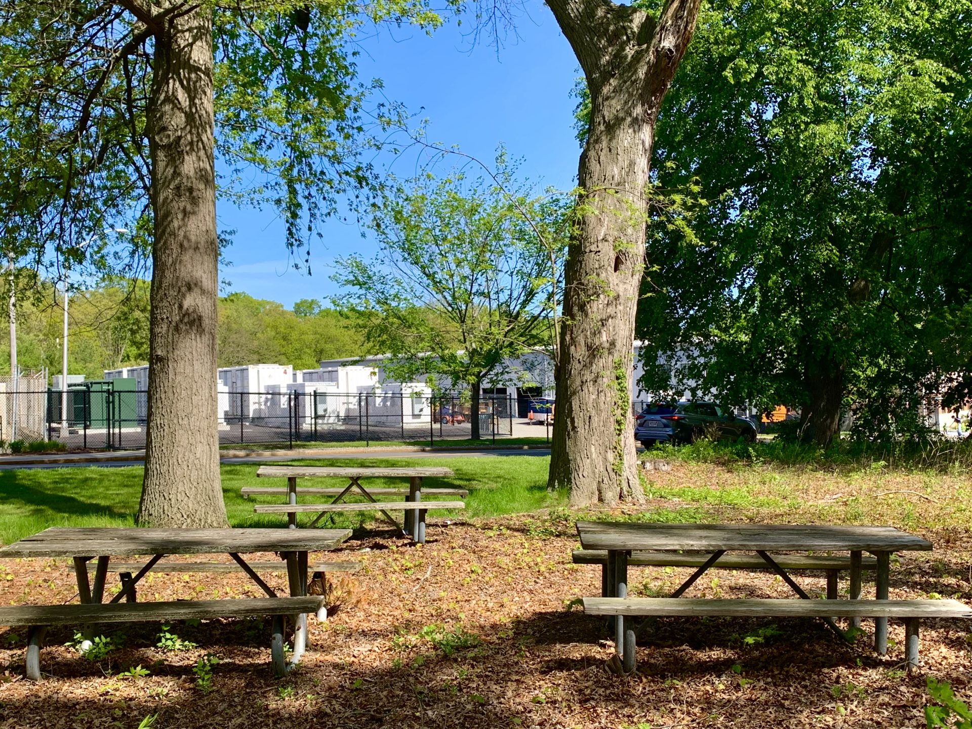 MPL and DPW area, picnic tables