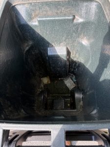trash can before washing