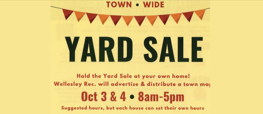 Wellesley Yard Sale