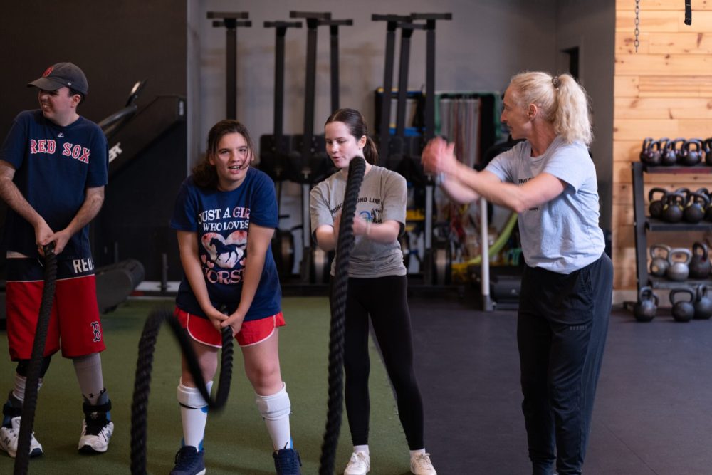 Founder Karen Hurley coaching athletes during a session. (Photo from ABL Fitness)